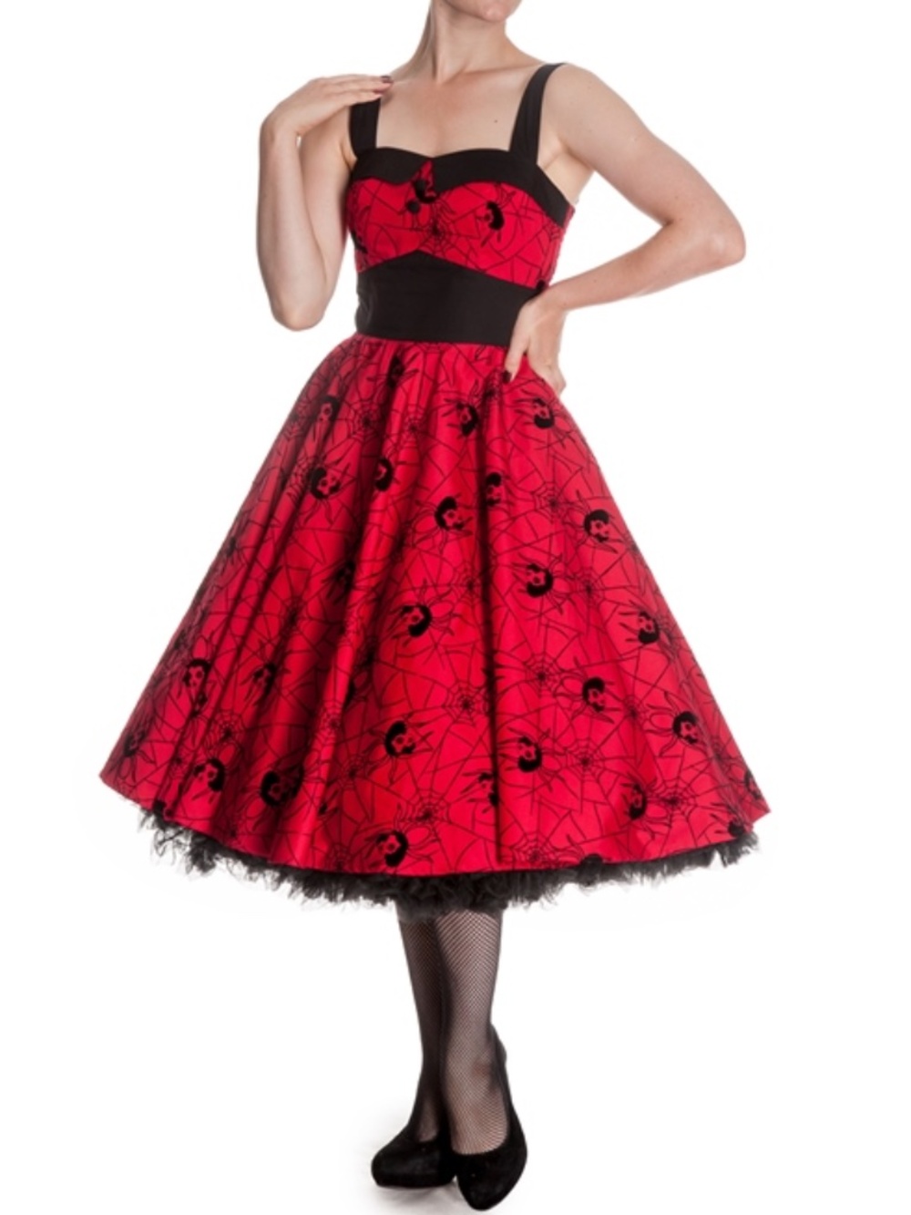 Hell Bunny Black Widow Dress